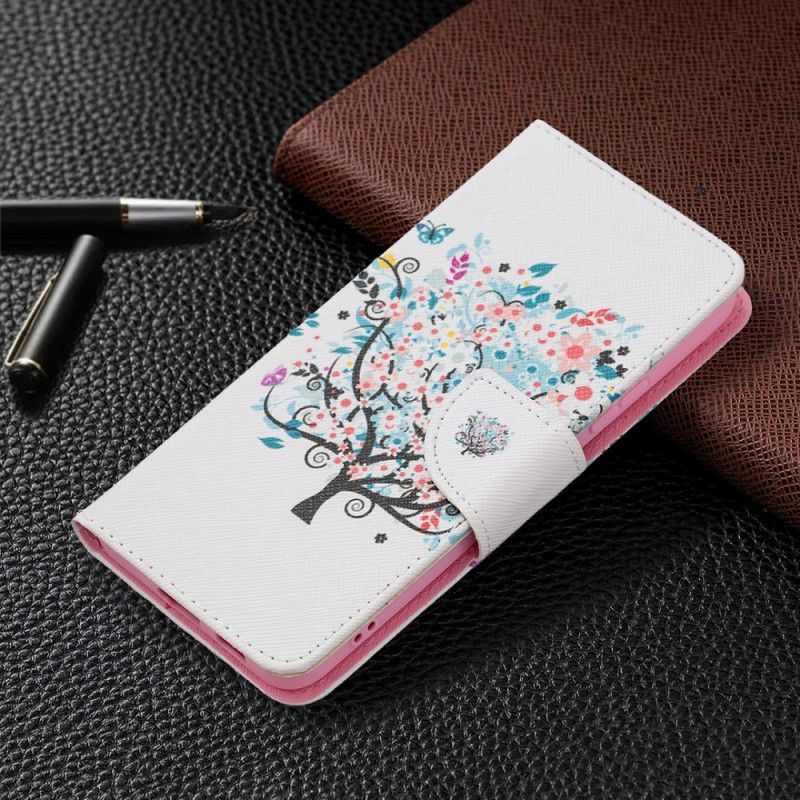 Flip Cover Samsung Galaxy S22 Plus 5G Blomstret Træ