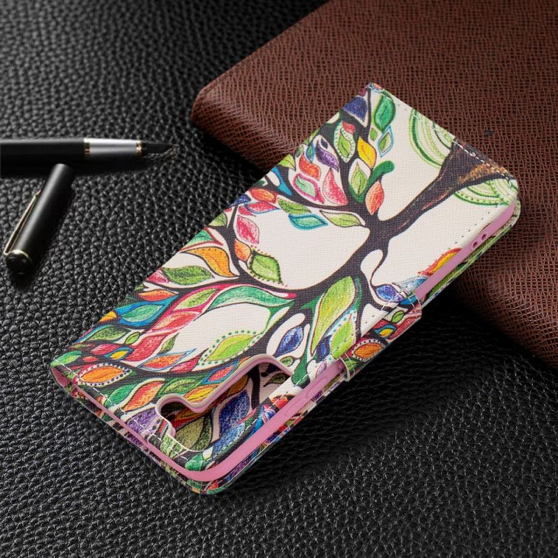 Flip Cover Samsung Galaxy S22 Plus 5G Farvet Træ