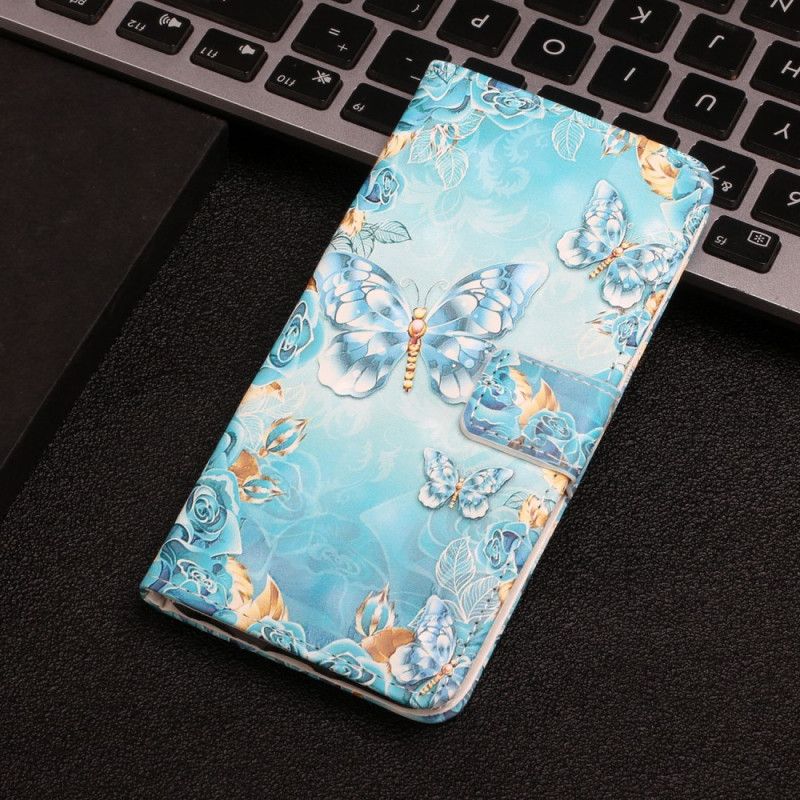 Flip Cover Samsung Galaxy S22 Plus 5G Flyvende Sommerfugle