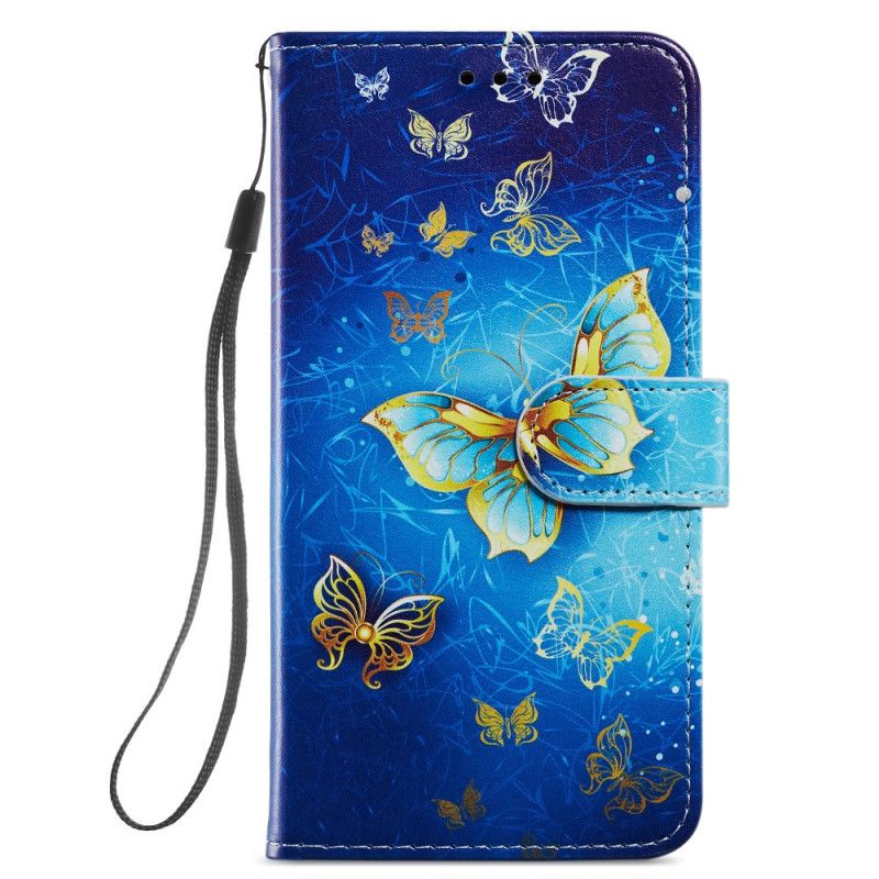 Flip Cover Samsung Galaxy S22 Plus 5G Flyvende Sommerfugle