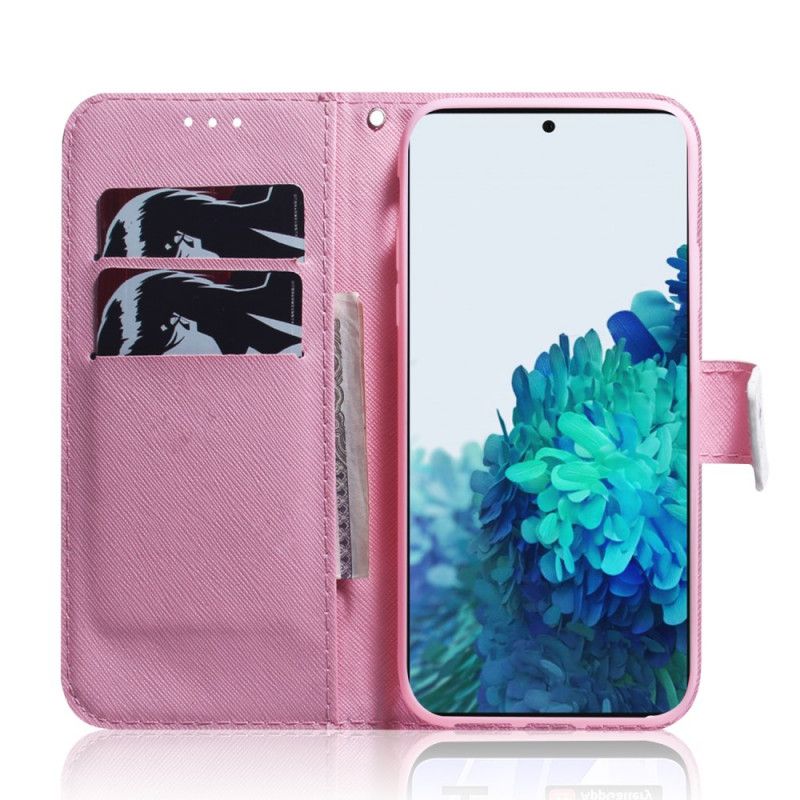 Flip Cover Samsung Galaxy S22 Plus 5G Gammel Rosenblomst