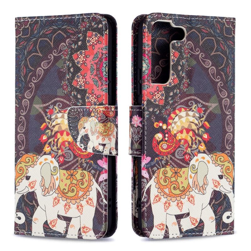 Flip Cover Samsung Galaxy S22 Plus 5G Indisk Elefant