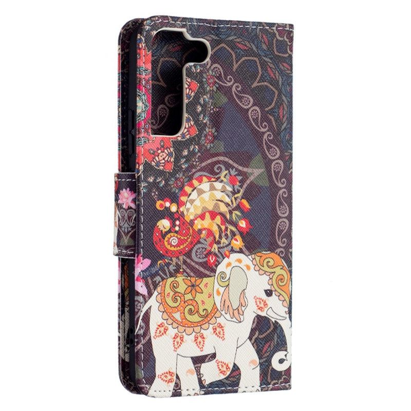 Flip Cover Samsung Galaxy S22 Plus 5G Indisk Elefant