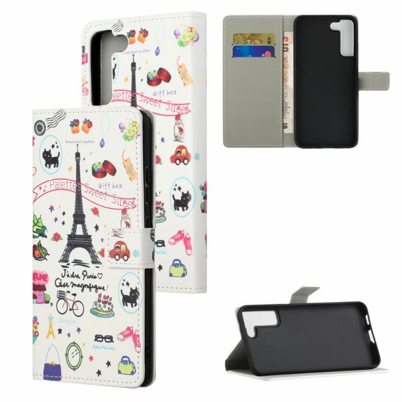 Flip Cover Samsung Galaxy S22 Plus 5G Jeg Elsker Paris