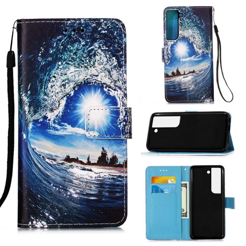 Flip Cover Samsung Galaxy S22 Plus 5G Kiff The Wave