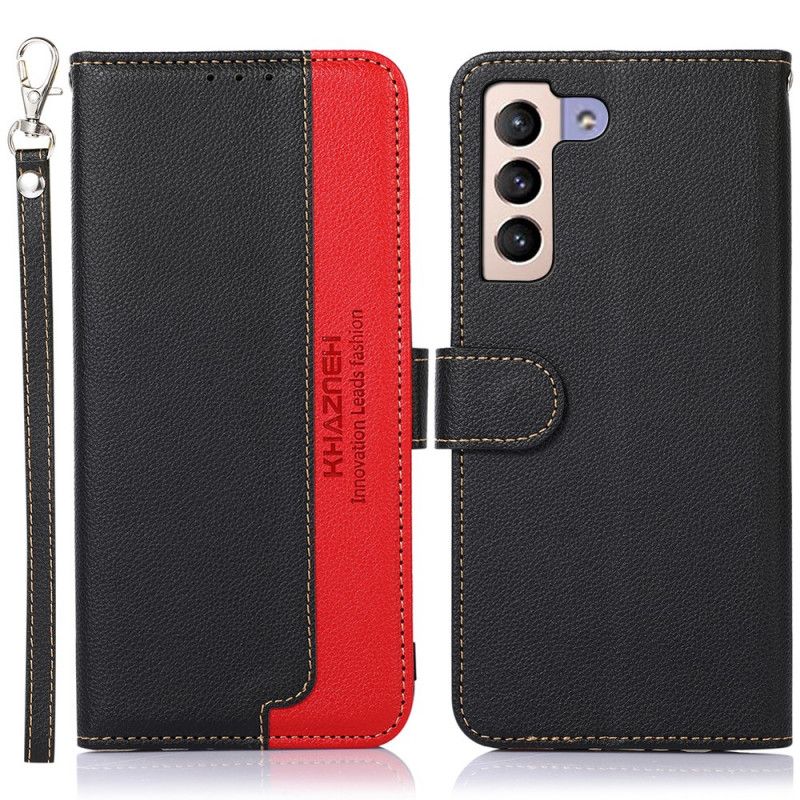 Flip Cover Samsung Galaxy S22 Plus 5G Liche Style Rfid Khazneh