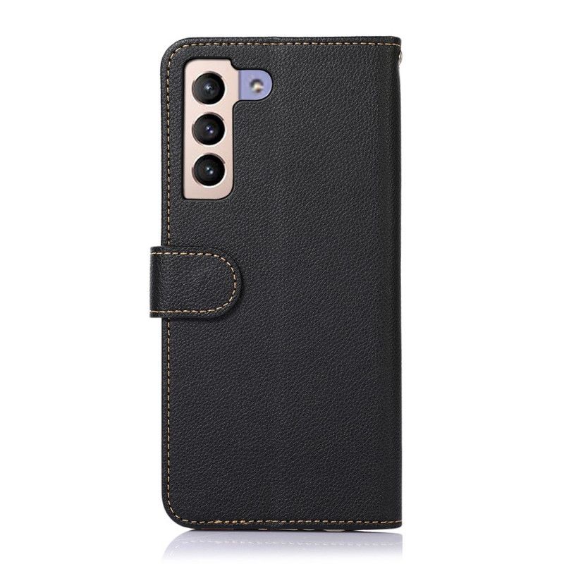 Flip Cover Samsung Galaxy S22 Plus 5G Liche Style Rfid Khazneh