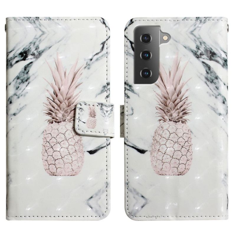 Flip Cover Samsung Galaxy S22 Plus 5G Lys Ananas