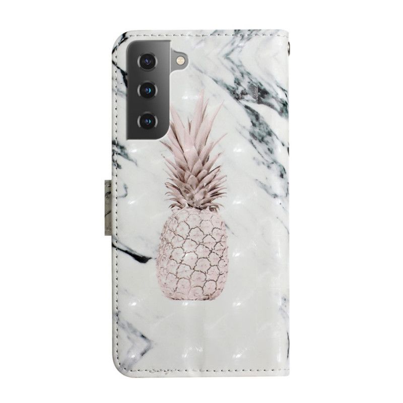 Flip Cover Samsung Galaxy S22 Plus 5G Lys Ananas