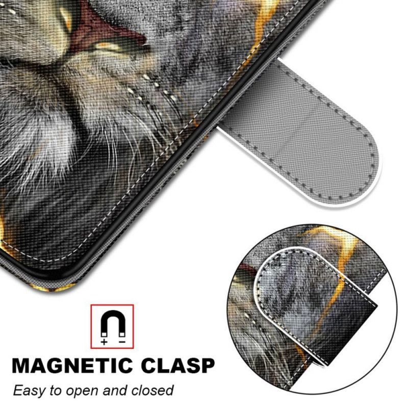 Flip Cover Samsung Galaxy S22 Plus 5G Magisk Feline