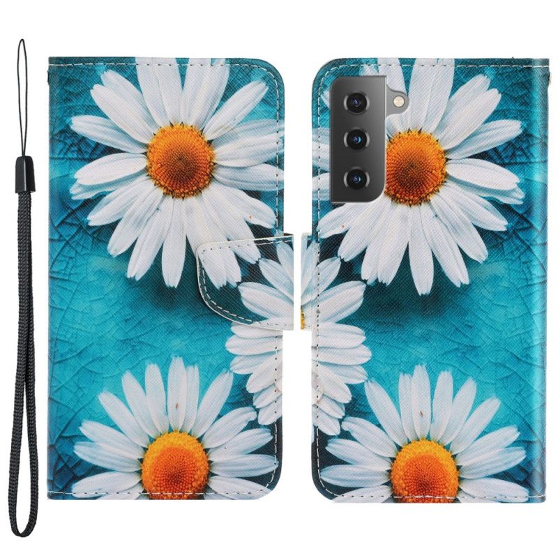 Flip Cover Samsung Galaxy S22 Plus 5G Med Snor Thong Tusindfryd