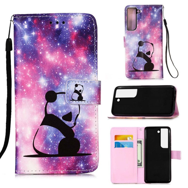 Flip Cover Samsung Galaxy S22 Plus 5G Panda Galaxy