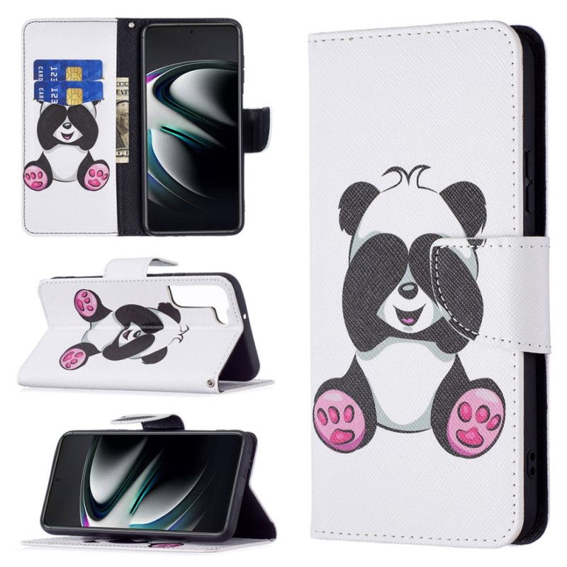 Flip Cover Samsung Galaxy S22 Plus 5G Panda Sjov