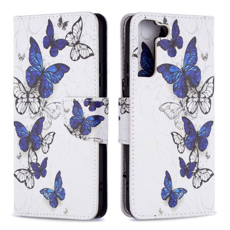 Flip Cover Samsung Galaxy S22 Plus 5G Sommerfuglekonger