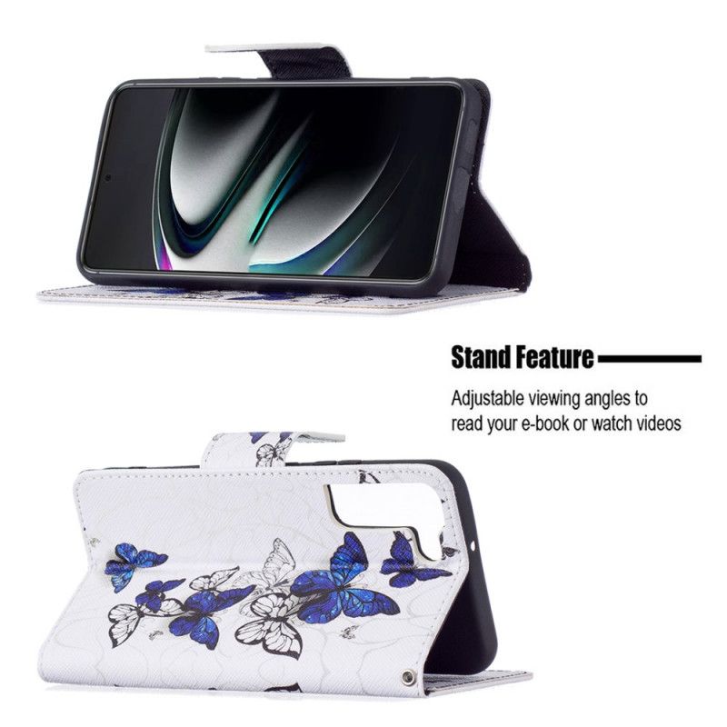 Flip Cover Samsung Galaxy S22 Plus 5G Sommerfuglekonger