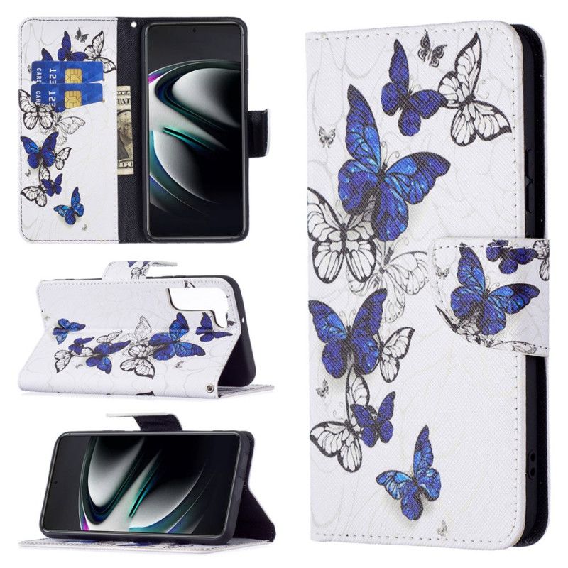 Flip Cover Samsung Galaxy S22 Plus 5G Sommerfuglekonger