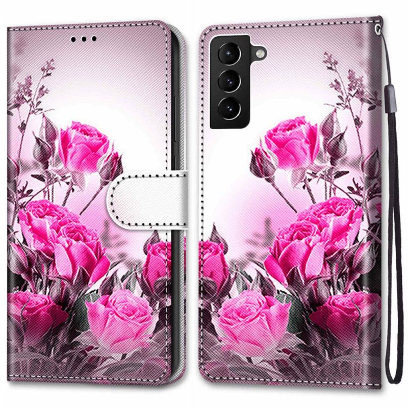 Flip Cover Samsung Galaxy S22 Plus 5G Trylleblomster