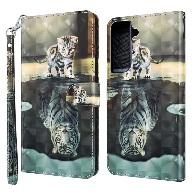 Læder Cover Samsung Galaxy S22 Plus 5G Ernest The Tiger