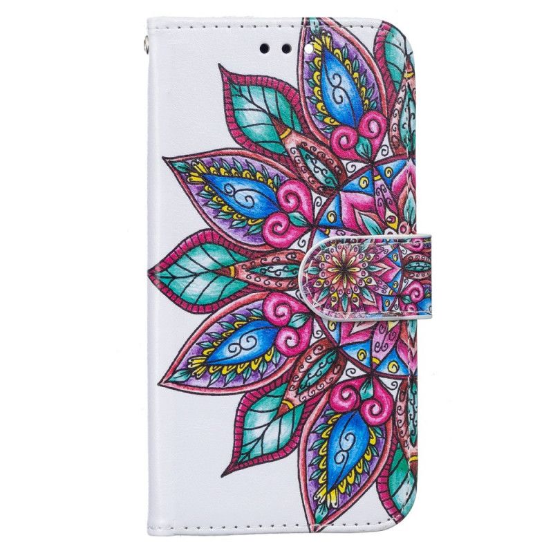 Læder Cover Samsung Galaxy S22 Plus 5G Mandala Tegnet