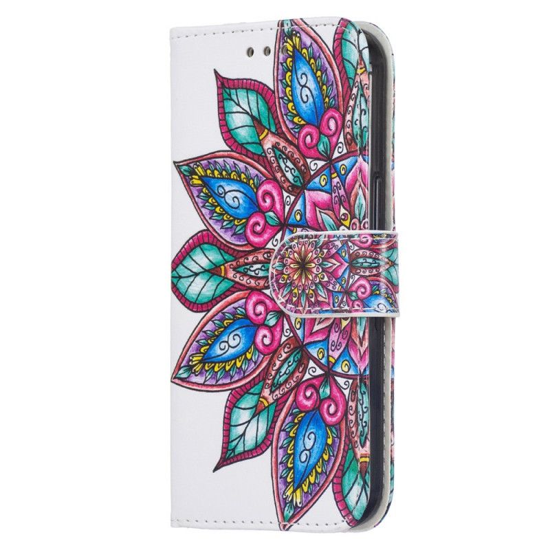 Læder Cover Samsung Galaxy S22 Plus 5G Mandala Tegnet