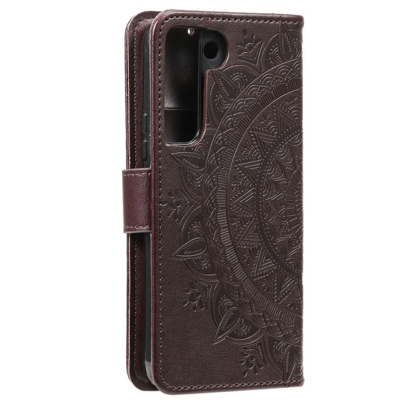 Læder Cover Samsung Galaxy S22 Plus 5G Søn Mandala