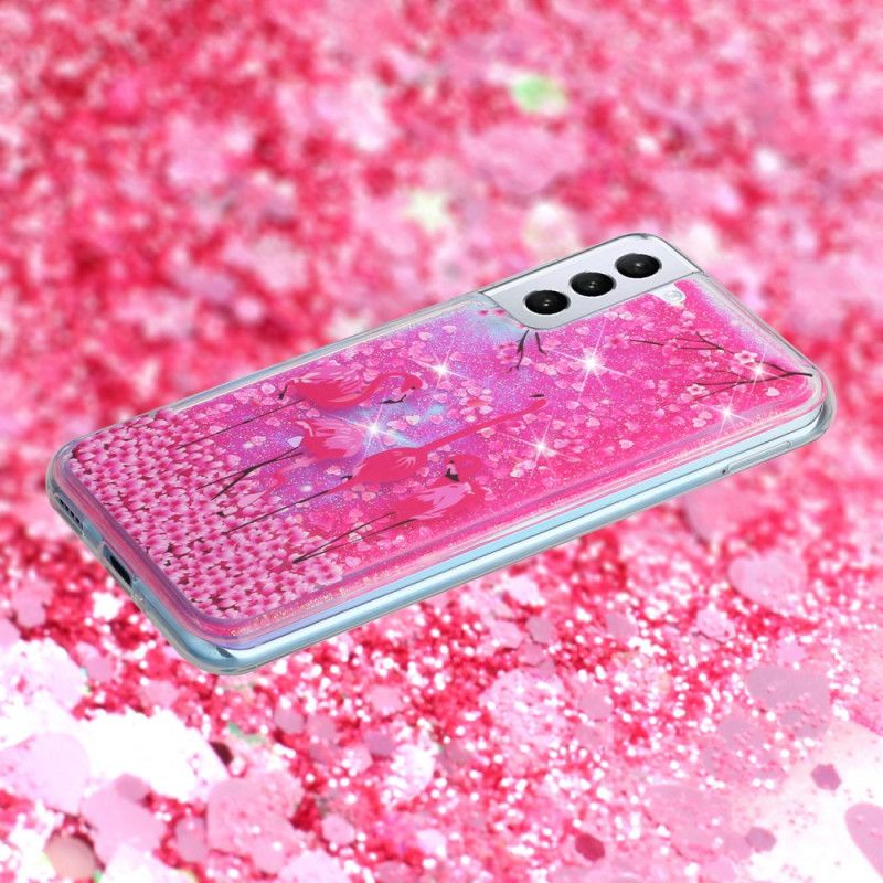 Mobilcover Samsung Galaxy S22 Plus 5G Flamingo Pailletter