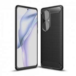 Cover Huawei P50 Pro Børstet Kulfiber