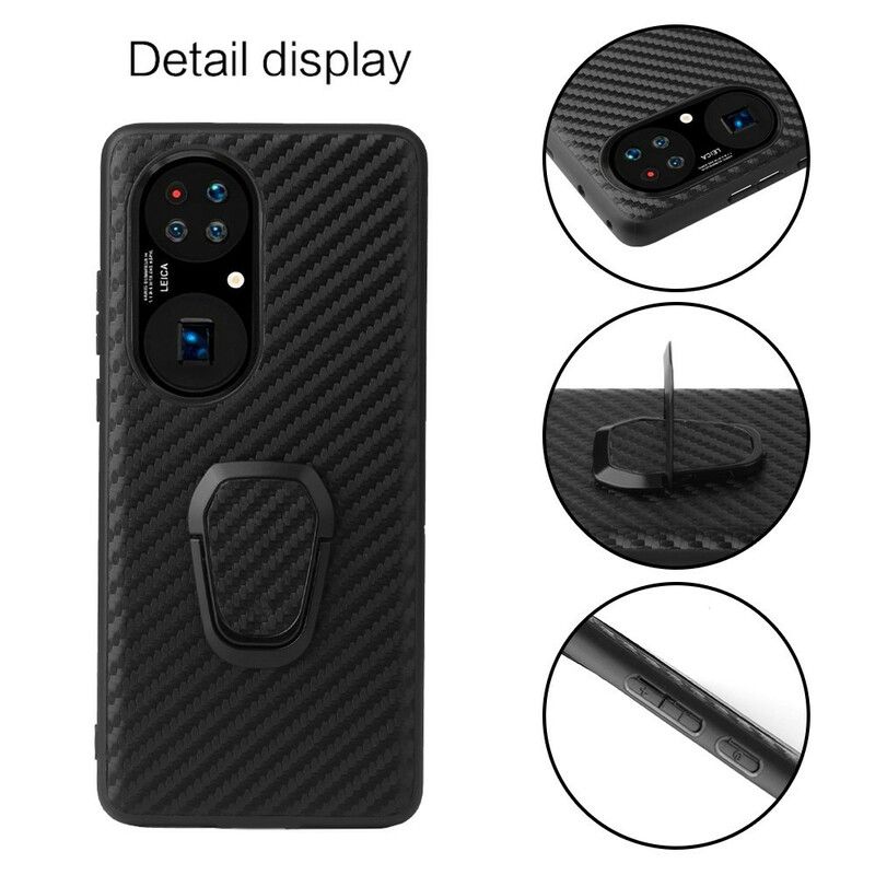 Cover Huawei P50 Pro Carbon Fiber Ring-support