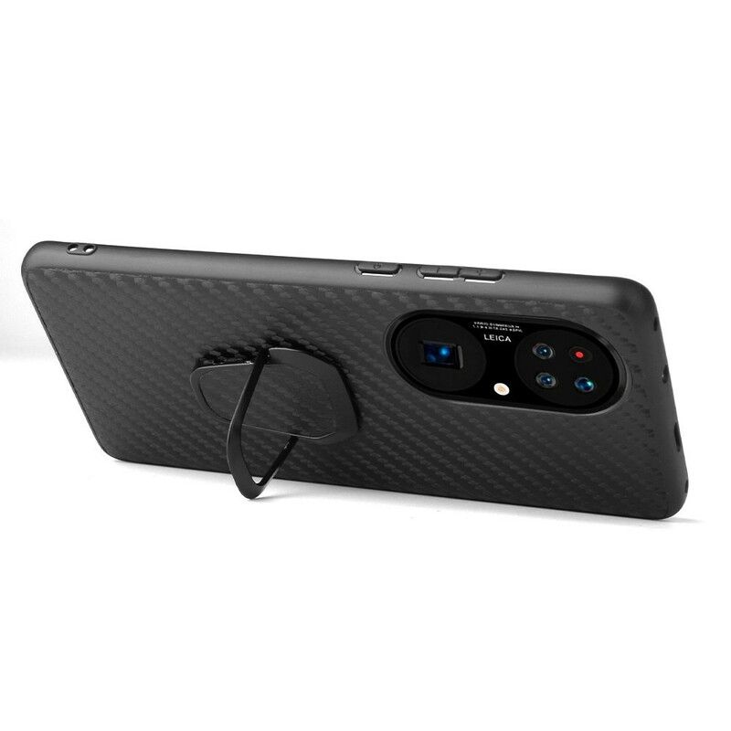 Cover Huawei P50 Pro Carbon Fiber Ring-support