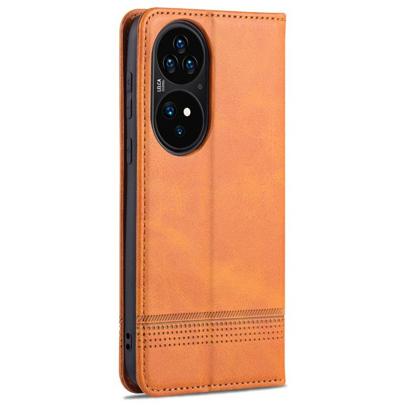 Cover Huawei P50 Pro Flip Cover Azns Læderstil