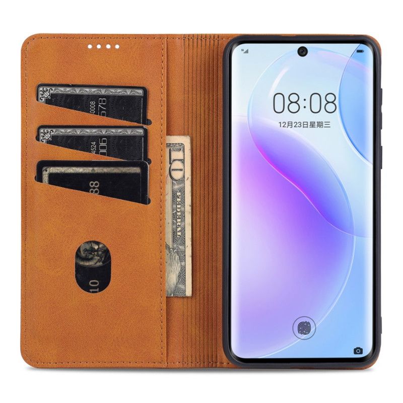 Cover Huawei P50 Pro Flip Cover Azns Læderstil