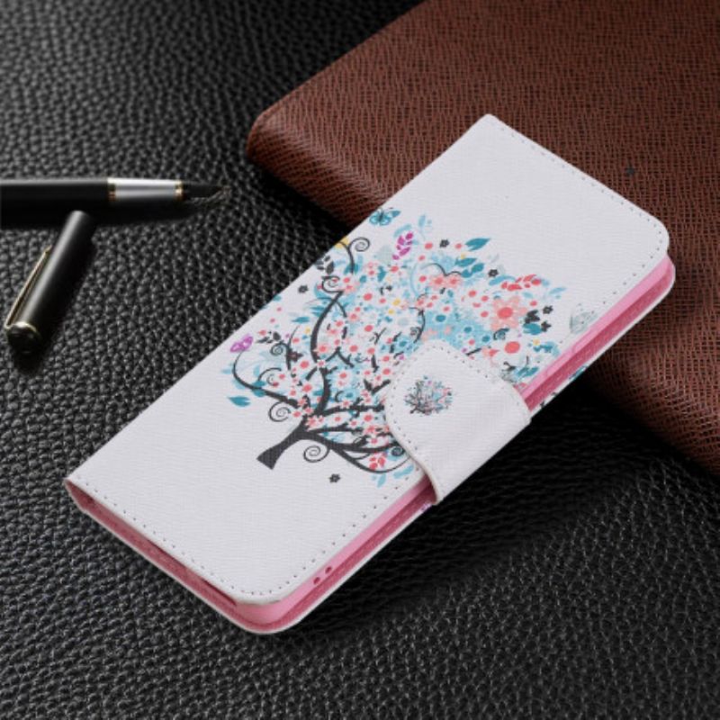 Flip Cover Huawei P50 Pro Blomstret Træ