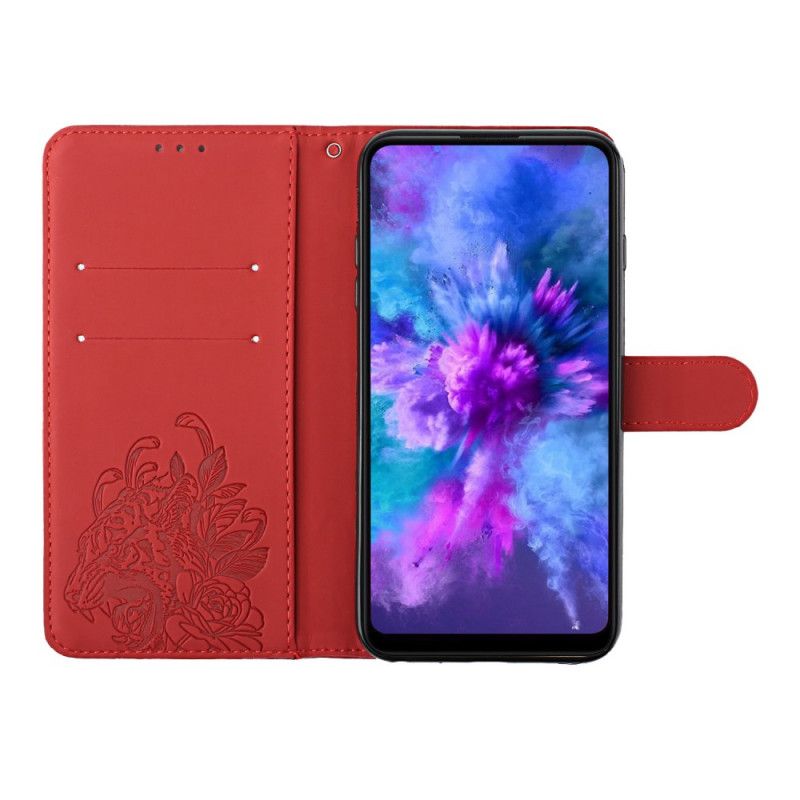 Flip Cover Huawei P50 Pro Med Snor Barok Tigerrem