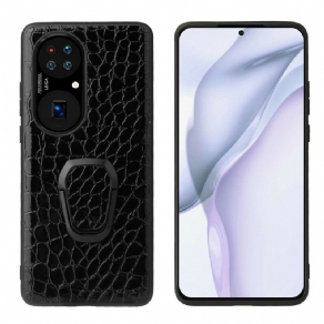 Mobilcover Huawei P50 Pro Crocodile Style Ring-støtte