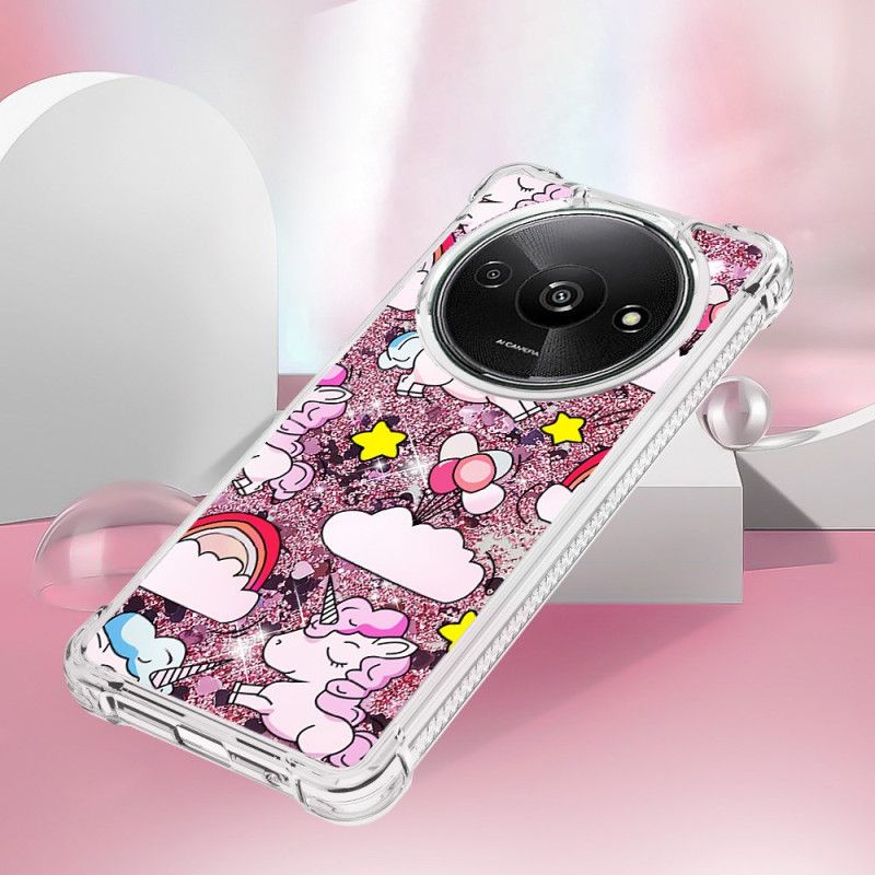 Cover Poco C61 Unicorn Glitter