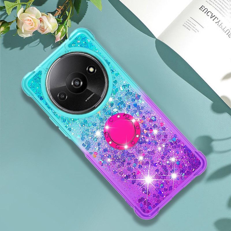 Cover Til Poco C61 Glitter Gradient Support Ring