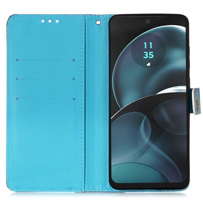 Flip Cover Poco C61 Gyldne Sommerfugle