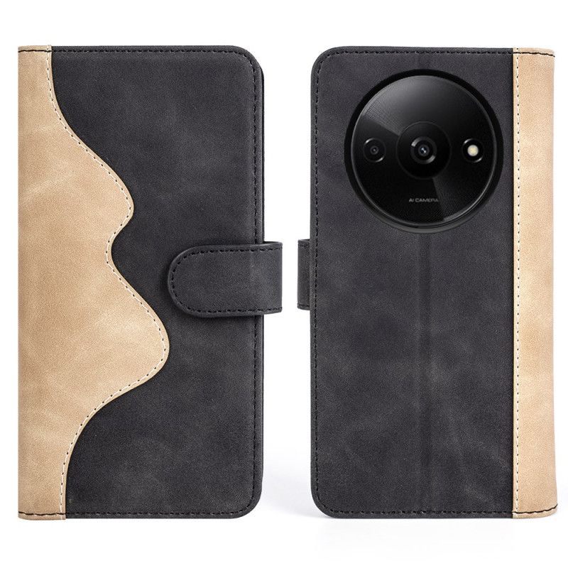 Flip Cover Poco C61 Tofarvet Design