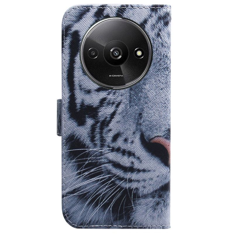 Flip Cover Til Poco C61 Hvid Tiger