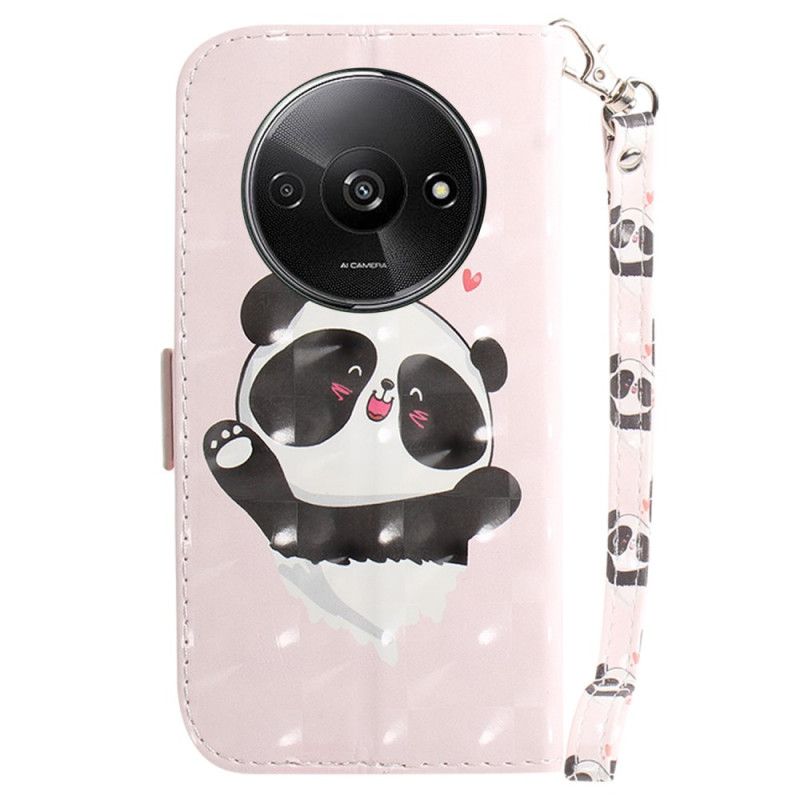 Flip Cover Til Poco C61 Panda Love Med Rem