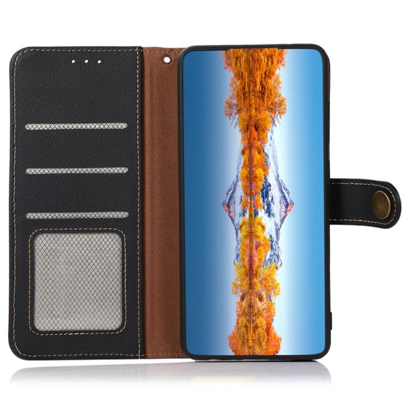 Læder Cover Poco C61 Khazneh Rfid Blocking Wallet