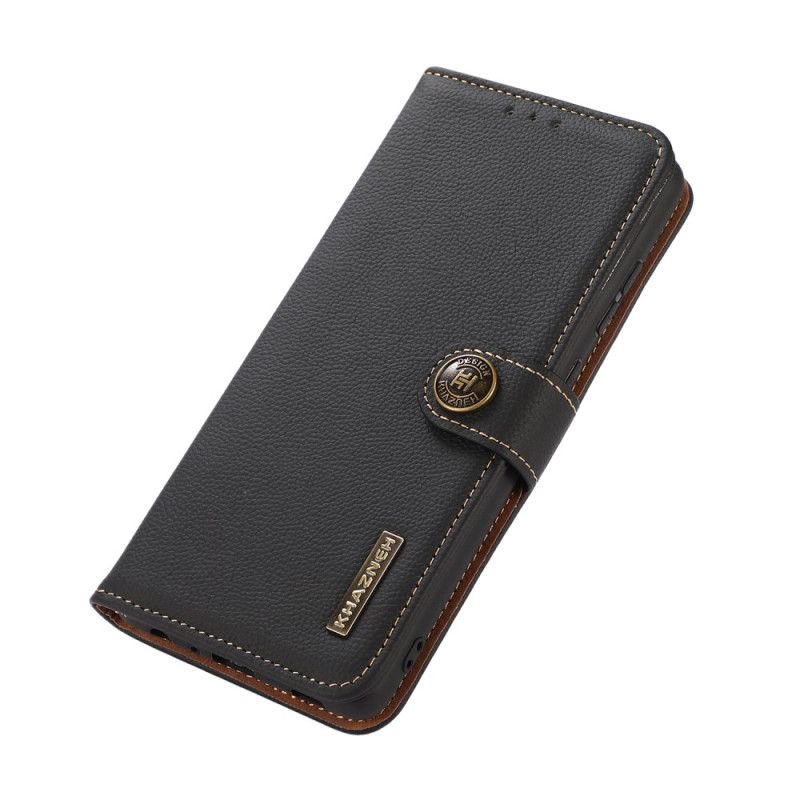 Læder Cover Poco C61 Khazneh Rfid Blocking Wallet