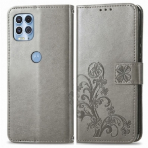 Flip Cover Moto G100 Asiatiske Blomster