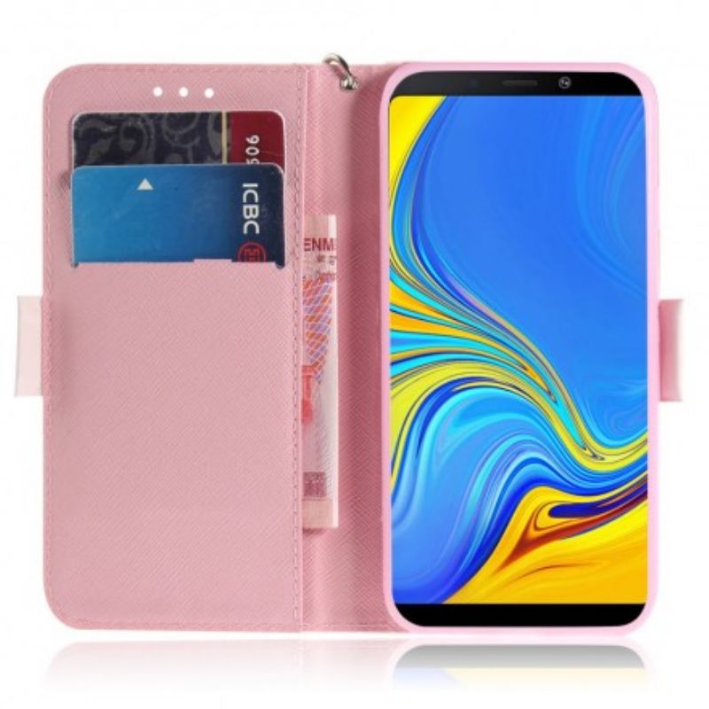 Flip Cover Samsung Galaxy A9 Med Snor Stroppumpe