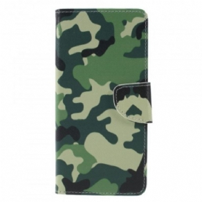 Flip Cover Samsung Galaxy A9 Militær Camouflage