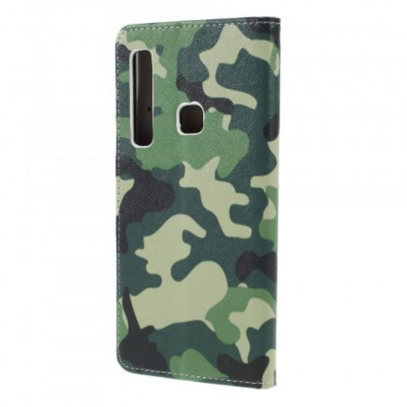 Flip Cover Samsung Galaxy A9 Militær Camouflage