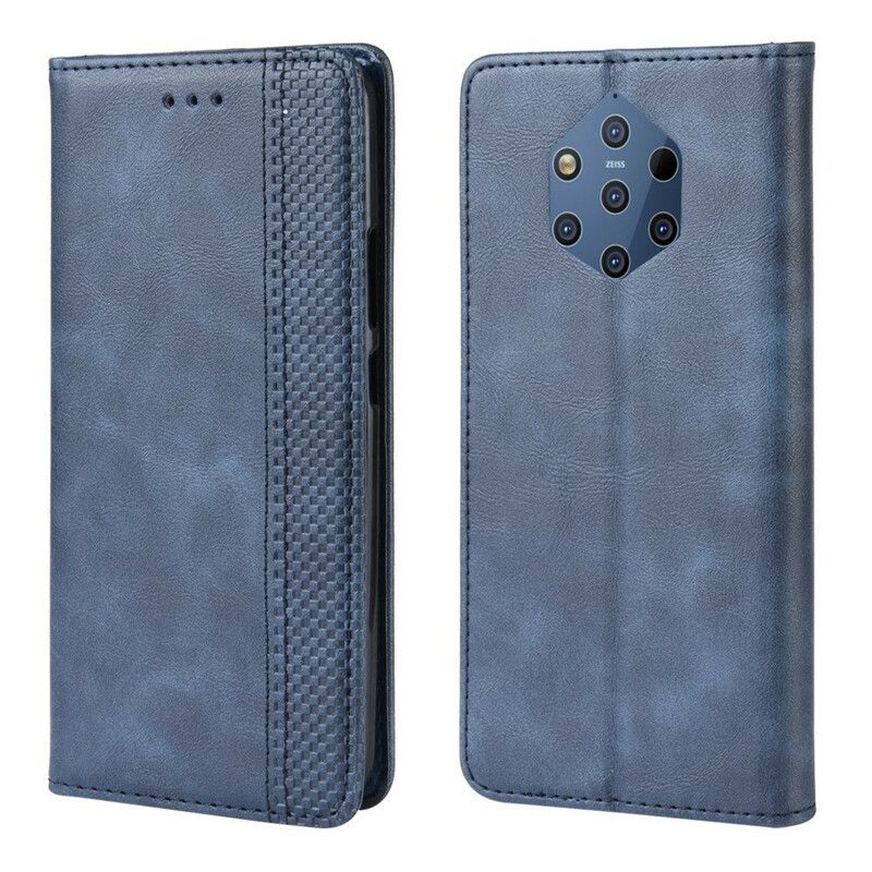 Cover Nokia 9 PureView Flip Cover Stylet Vintage Lædereffekt