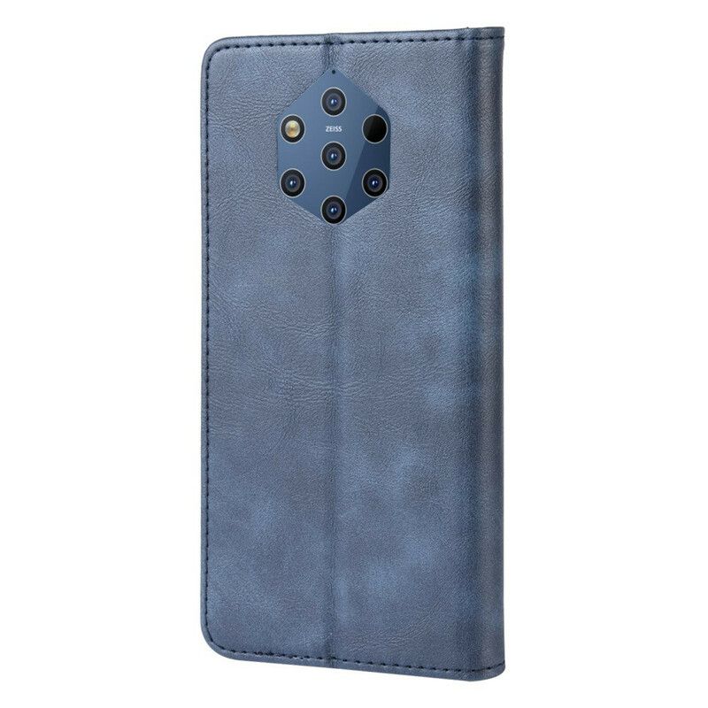 Cover Nokia 9 PureView Flip Cover Stylet Vintage Lædereffekt