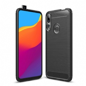 Cover Huawei P Smart Z / Honor 9X Børstet Kulfiber