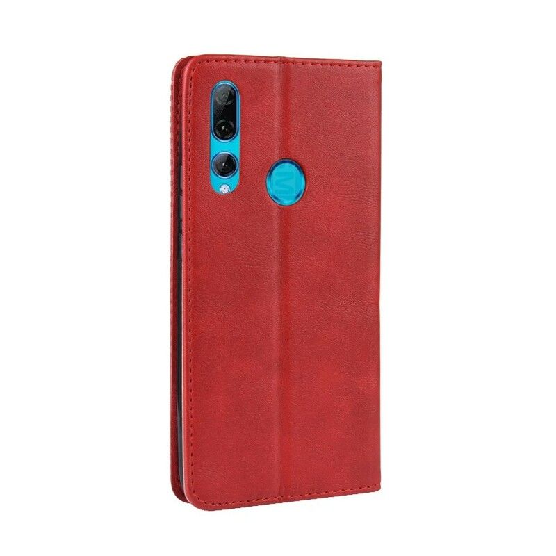 Cover Huawei P Smart Z / Honor 9X Flip Cover Vintage Stiliseret Lædereffekt